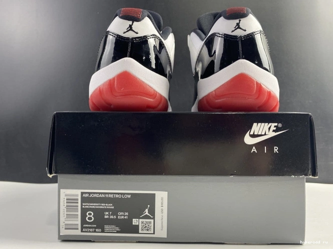 Retro Jordan Concord Air Low Bred 11 AV2187-160 0829